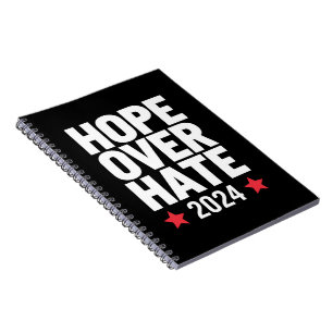 Kamala Harris 2024 Hope Over Hate Presidential Notebook