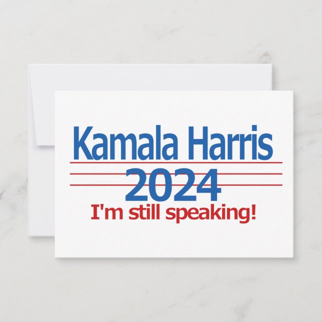 Kamala Harris 2024 I'm Still Speaking! Card (Front)