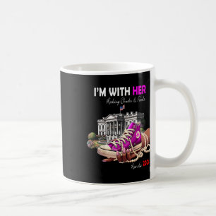 Kamala Harris 2024 I'm With Her Rocking Chucks &am Coffee Mug