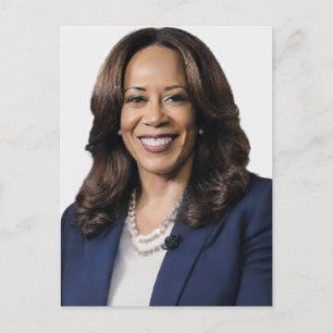 Kamala Harris 2024 Indian Woman Black Girl Magic Holiday Postcard