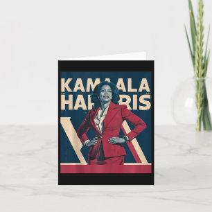 Kamala Harris 2024 - Leading With Strength Design  Card