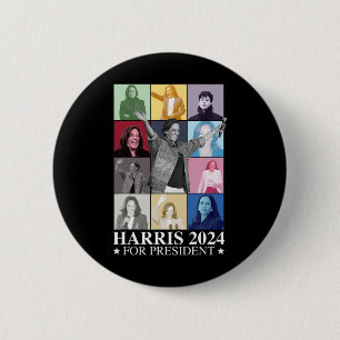 Kamala Harris 2024 Madam President Election Democr 6 Cm Round Badge
