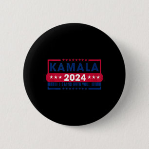 Kamala Harris 2024 Madam President Kamala 47 Usa E 6 Cm Round Badge
