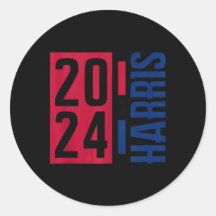 Kamala Harris 2024 Madam President Kamala 47 Usa E Classic Round Sticker