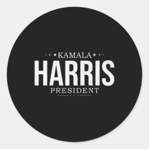 Kamala Harris 2024 Madam President Kamala 47 Usa E Classic Round Sticker