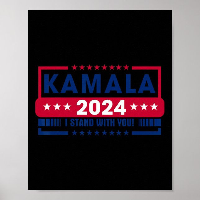 Kamala Harris 2024 Madam President Kamala 47 Usa E Poster (Front)