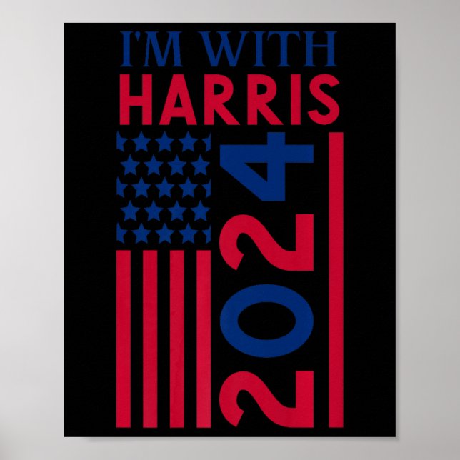 Kamala Harris 2024 Madam President Kamala 47 Usa E Poster (Front)