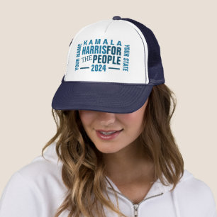 Kamala Harris 2024 Merchandise Vote Personalised Trucker Hat