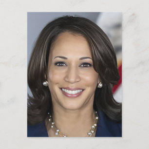 Kamala Harris 2024 my president is a black and fem Holiday Postcard