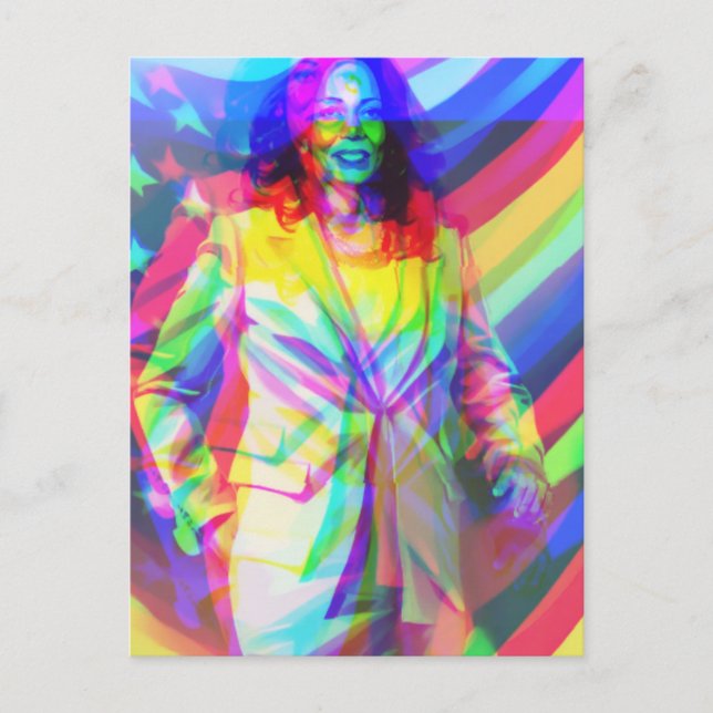 Kamala Harris 2024 my president is a black and fem Postcard (Front)