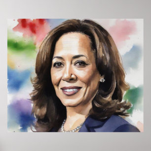 Kamala Harris 2024 my president is a black female Poster