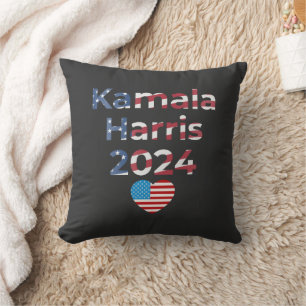Kamala Harris 2024 Patriotic Cushion