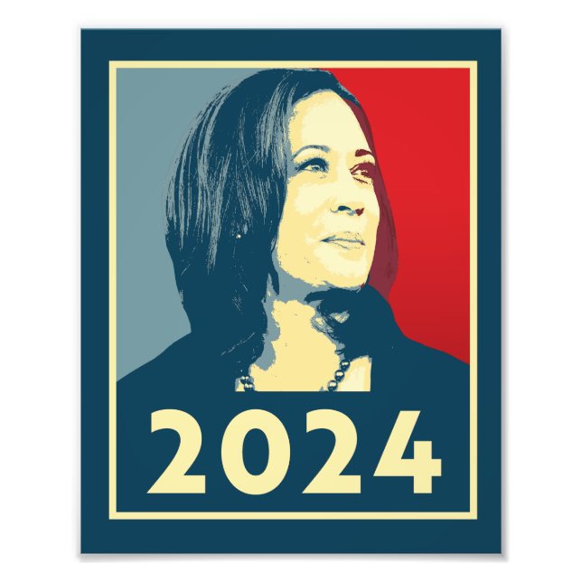 Kamala Harris 2024 Photo Print (Front)