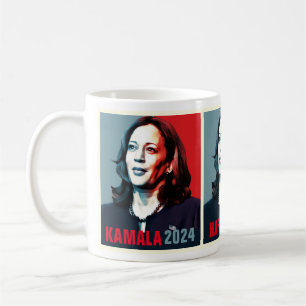 Kamala Harris 2024 Pop Art Triptych Coffee Mug