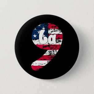 Kamala Harris 2024 President Funny Comma La Kamala 6 Cm Round Badge