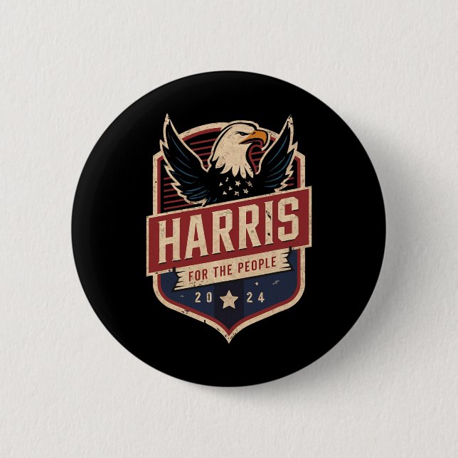 Kamala Harris 2024 Presidential Campaign  6 Cm Round Badge (Front)