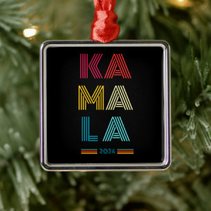 Kamala Harris 2024 Presidential Election Metal Ornament