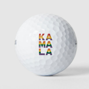 Kamala Harris 2024 Rainbow Flag Gay Pride LGBT Golf Balls