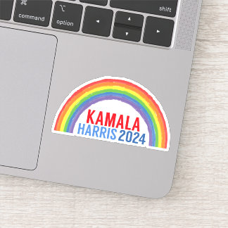 Kamala Harris 2024 Rainbow LGBTQ Laptop
