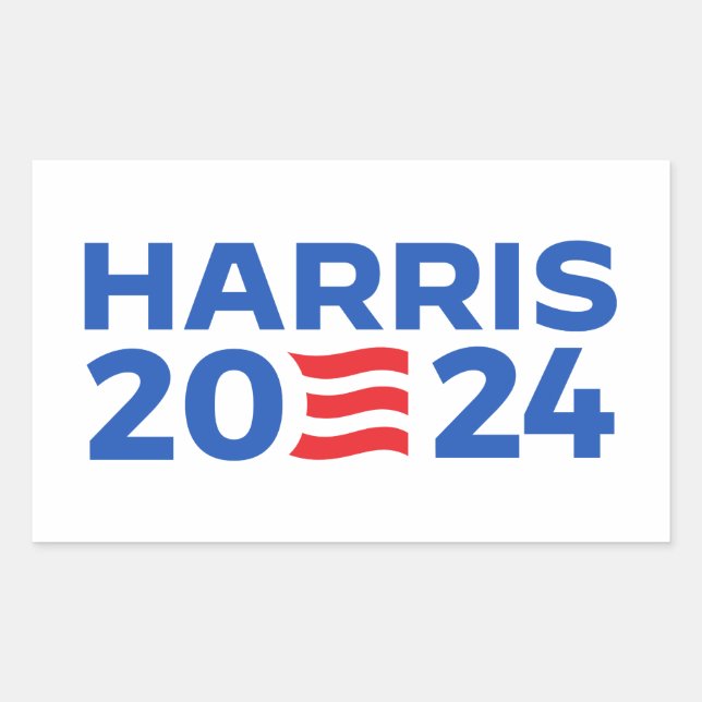 Kamala Harris 2024 Rectangular Sticker (Front)