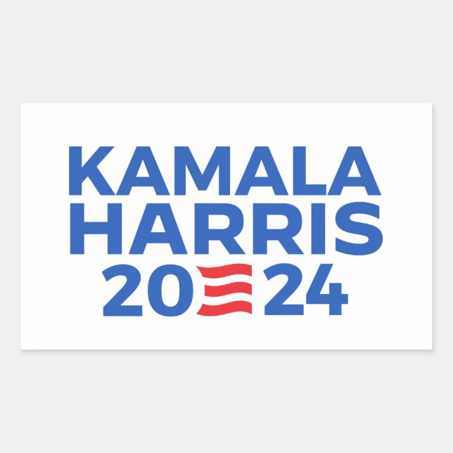 Kamala Harris 2024 Rectangular Sticker (Front)