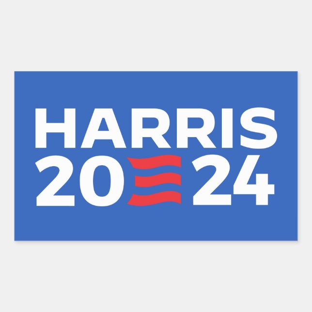 Kamala Harris 2024 Rectangular Sticker (Front)