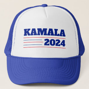 Kamala Harris 2024 Red and Blue Trucker Hat