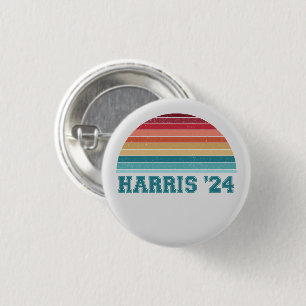 Kamala Harris 2024 Retro Sunset Vintage 3 Cm Round Badge
