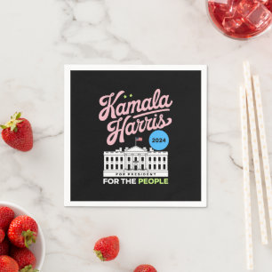 Kamala Harris 2024 Social Democrat Vote Blue Napkin