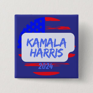 Kamala Harris 2024. Square 15 Cm Square Badge