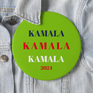 Kamala Harris 2024 Support Brat Green 6 Cm Round Badge