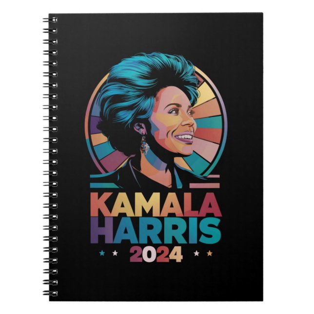 Kamala Harris 2024 Vote President Kamala Election  Notebook (Front)