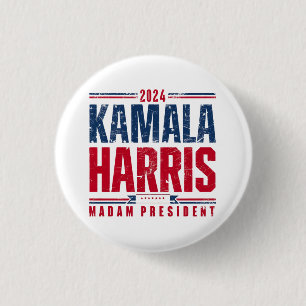 Kamala Harris 2024 VP to President Black Woman 24 3 Cm Round Badge