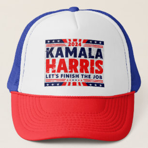 Kamala Harris 2024 VP to President Black Woman 24 Trucker Hat