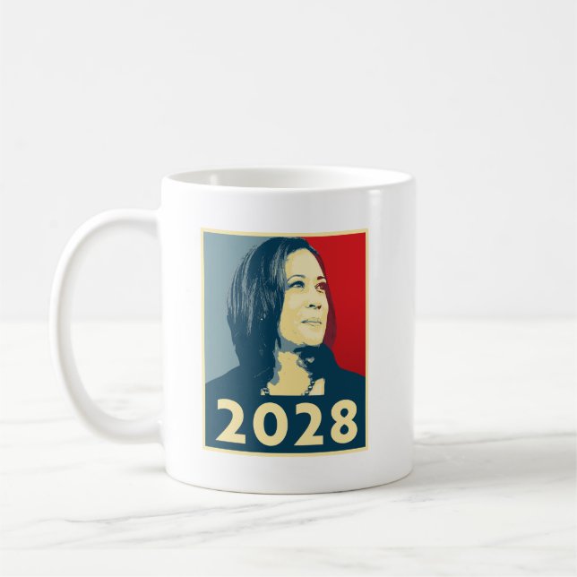 Kamala Harris 2028 Hope Coffee Mug (Left)