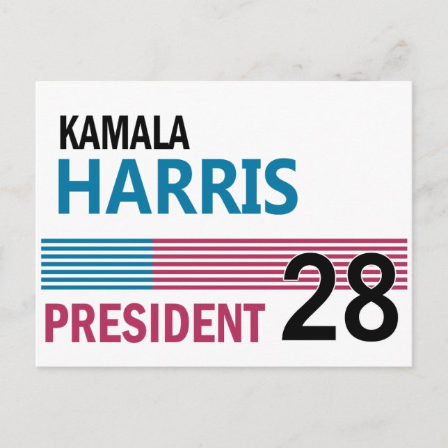 Kamala Harris 2028 Postcard (Front)