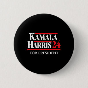 Kamala Harris 24 For President 2024 6 Cm Round Badge
