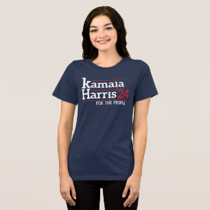 Kamala Harris' 24 for the people President 2024 Tri-Blend Shirt