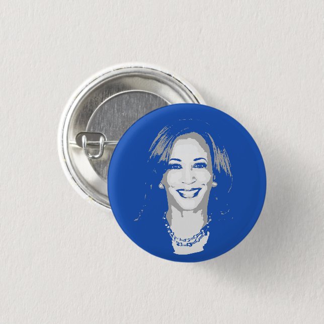 Kamala Harris 3 Cm Round Badge (Front & Back)