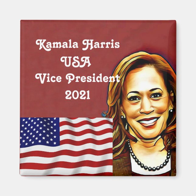 Kamala Harris  46th Vice-Presidents Magnet (Front)