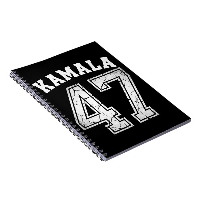 Kamala Harris 47 For President For The People  Notebook (Right Side)