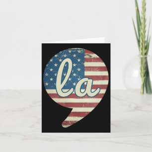 Kamala Harris 47 President La Usa Flag 2024 Americ Card