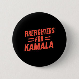 Kamala Harris 47 Th 2024 Firefighters For Kamala 6 Cm Round Badge