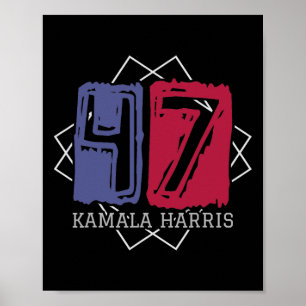 Kamala Harris 47 Th President Of Usa America 2024  Poster