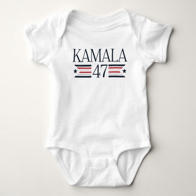 Kamala Harris 47 th President USA 2024 Baby Bodysuit (Front)