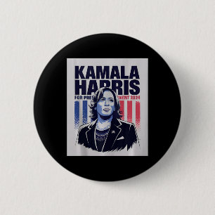 Kamala Harris 47 Th President Usa America 2024 Ele 6 Cm Round Badge