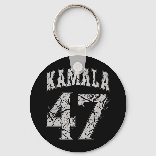 Kamala Harris 47 th President USA America 2024 Key Ring (Front)