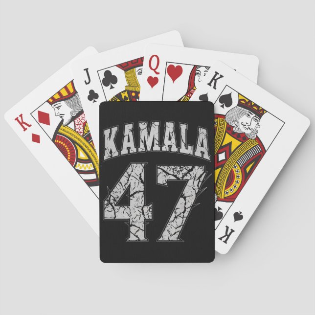 Kamala Harris 47 th President USA America 2024 Playing Cards (Back)