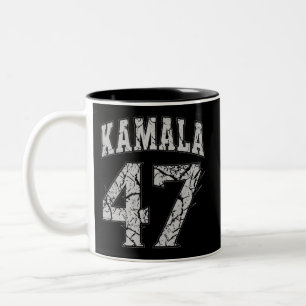Kamala Harris 47 th President USA America 2024 Two-Tone Coffee Mug