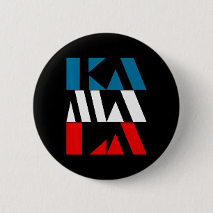 Kamala Harris 47th  6 Cm Round Badge